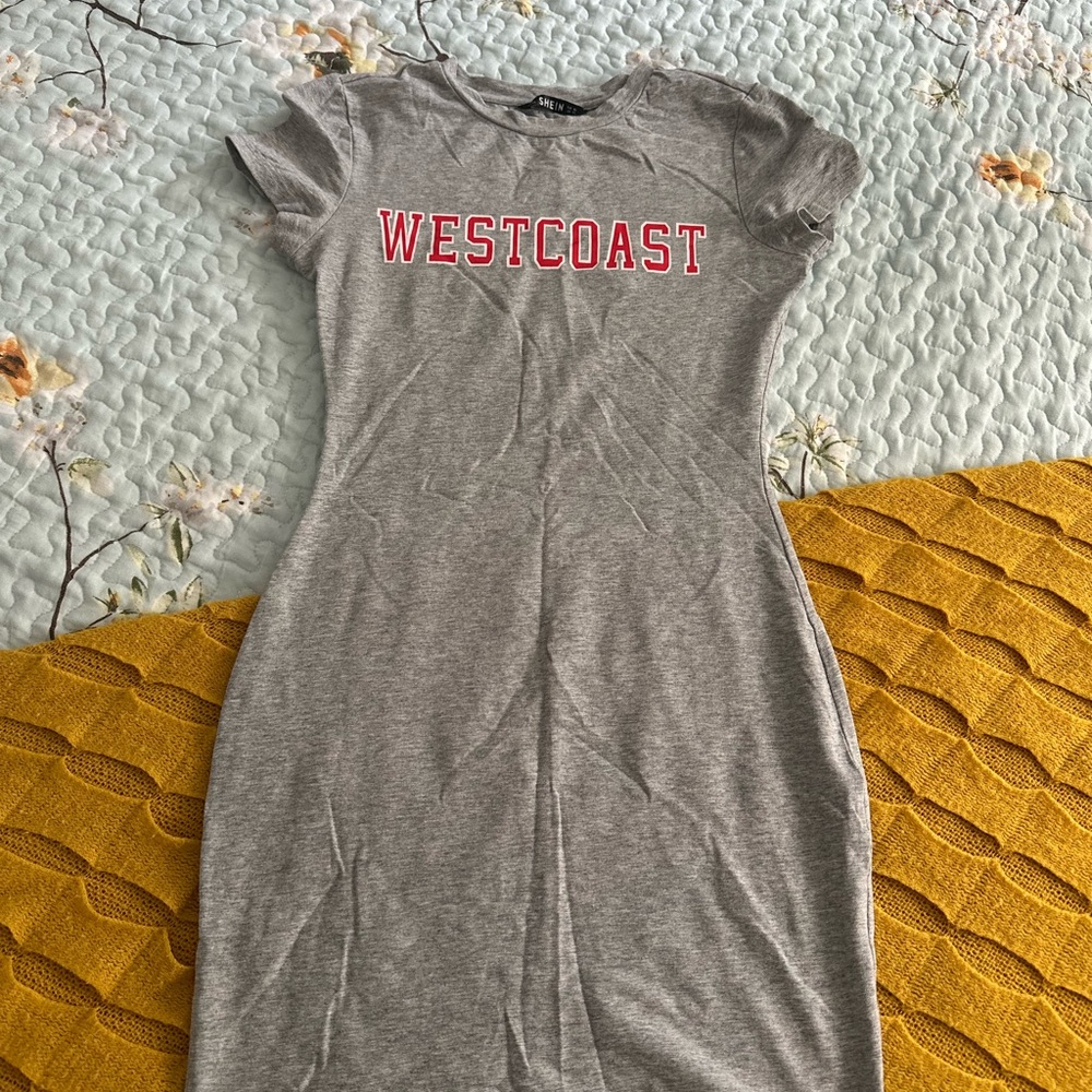 Grey Dress with red "
WESTCOAST " logo